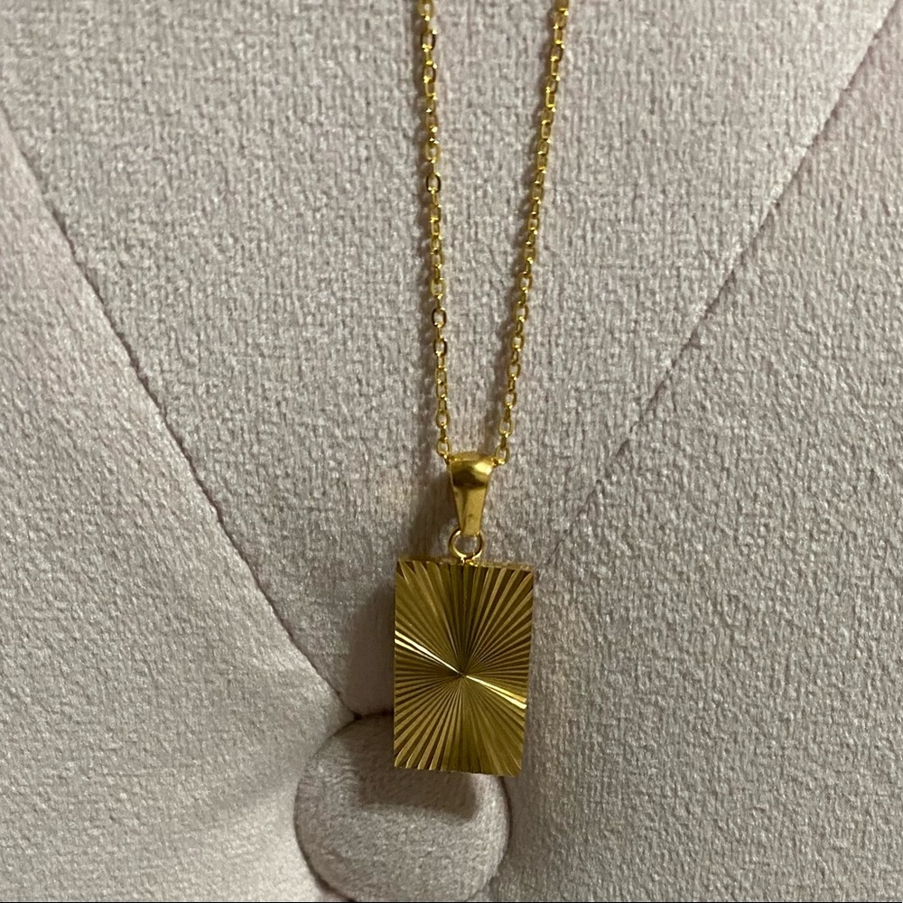18k gold plated necklace